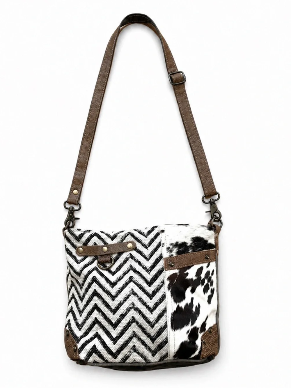 Myra Bag Adjustable Crossbody Shoulder Bag Western Boho Zipper Pocket - Picture 2 of 16